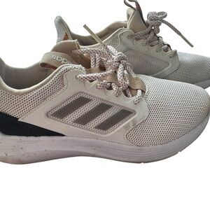 Adidas Cream and White Running Shoes